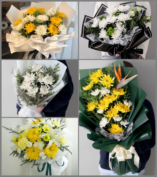 广东江门市恩平市横陂镇南华村白事花束代送
